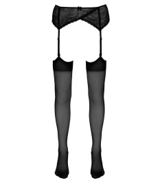 Straps-Strümpfe mit schlichtem Abschluss