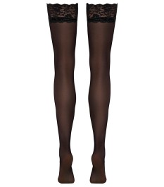 Straps-Strümpfe mit elastischem 9-cm-Spitzenabschluss