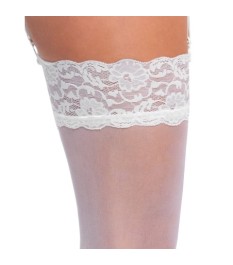 Straps-Strümpfe mit elastischem 9-cm-Spitzenabschluss