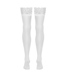 Straps-Strümpfe mit elastischem 9-cm-Spitzenabschluss