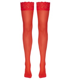 Straps-Strümpfe mit elastischem 9-cm-Spitzenabschluss