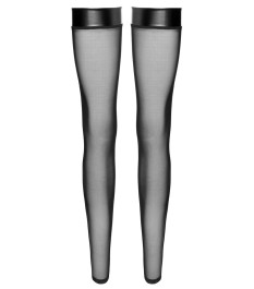 Overknees mit Glitzerstein-Naht