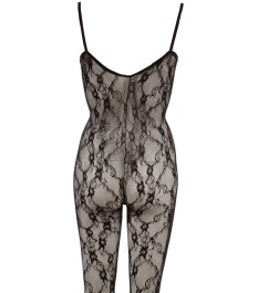 Catsuit aus Effekt-Spitze