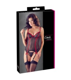 Strapshemd aus Powernet mit kontrastierenden Details