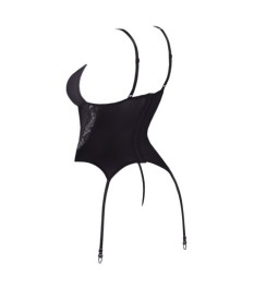 Strapshemd mit Spitzeneinsätzen in der Front