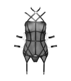 Strapshemd plus String aus Powernet