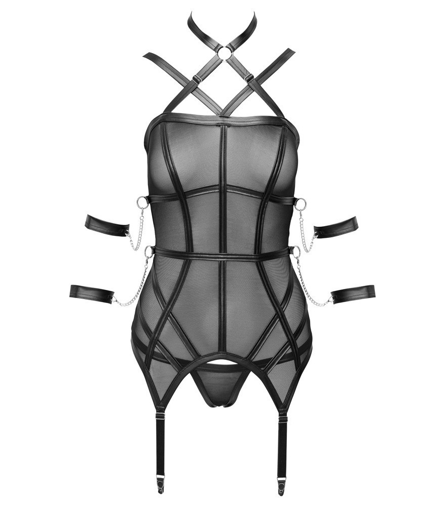 Strapshemd plus String aus Powernet