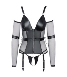 Strapshemd mit abnehmbaren Strapsen