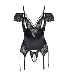 Corsagen-Top „Orgia Mysteria“ im Powerwetlook