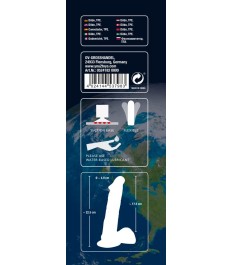 Naturdildo „European Lover“, 22,5 cm mit Saugfuß aus TPE