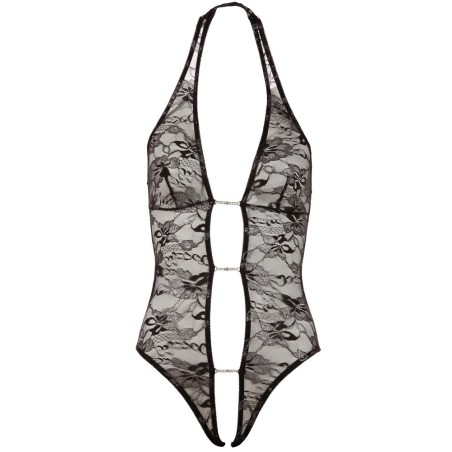 Ouvert-Body aus Spitze & Powernet