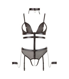 Strapshemd mit Handfesseln plus Slip