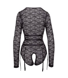 Strapshemd mit breiten Schenkelbändern