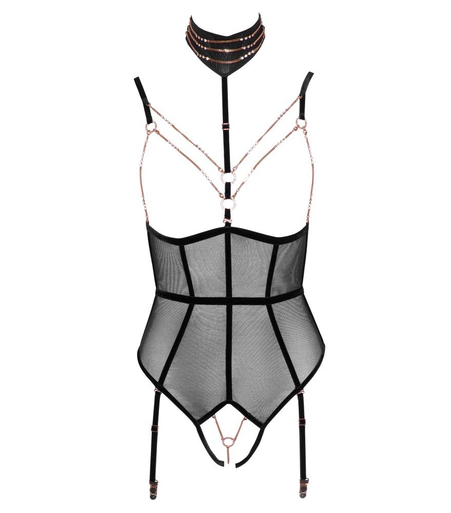 Body ouvert mit Strapsen