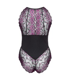 Ouvert-Body aus Spitze & Powernet