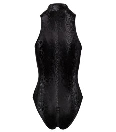 Body aus Powernet mit Samt-Flockprint