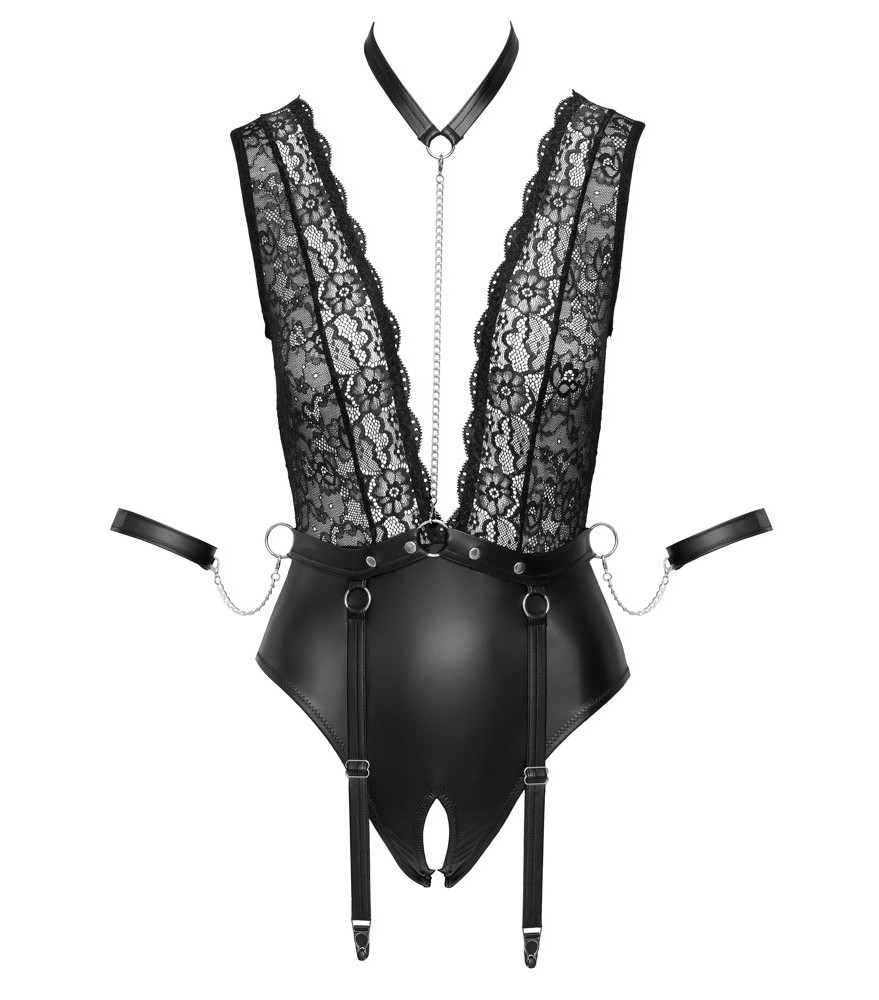 Body ouvert mit Strapsen