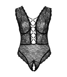 Body ouvert aus weicher elastischer Spitze