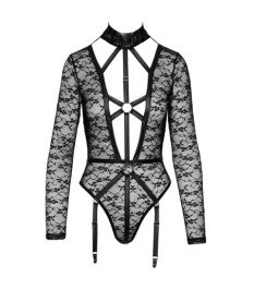 Body aus Spitze mit Mattlook-Riemendetails