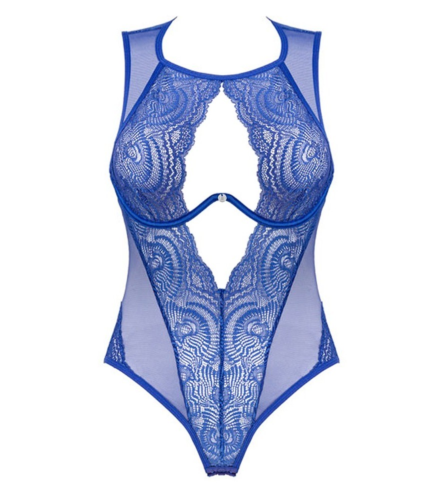 Body “Giselia“ aus Spitze und Powernet