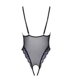 Body ouvert aus Powernet und 2-farbiger Blütenspitze