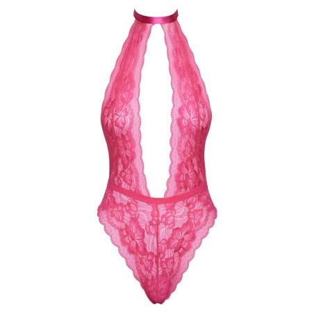 Body ouvert mit Halsband und Strassketten