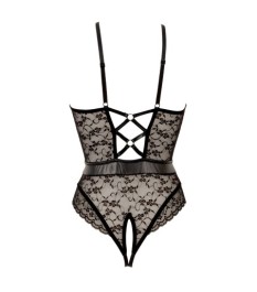 Ouvert-Body aus Spitze mit Mattlook-Details