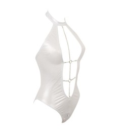 Body aus glitzer-schillerndem Stretchmaterial