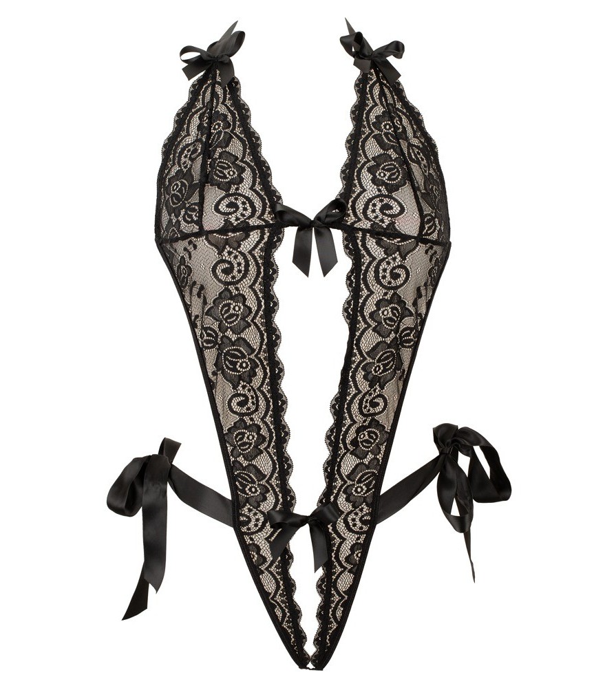 Ouvert-Body aus Stretchspitze