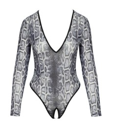 Body in mattglänzender Schlangenhaut-Optik