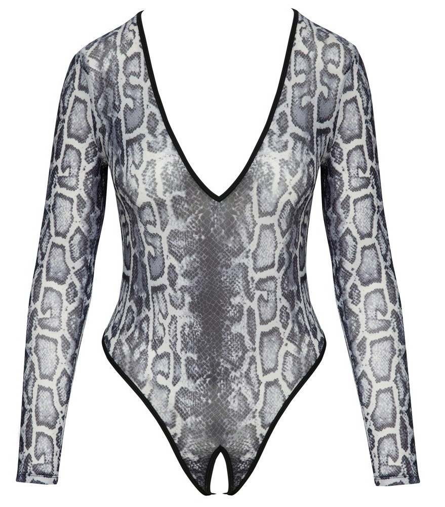 Ouvert-Body in Schlangenhaut-Optik