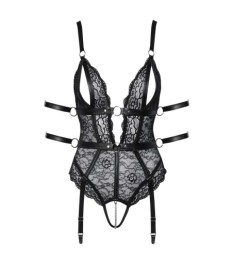 Spitzen-Body im Bondage-Style