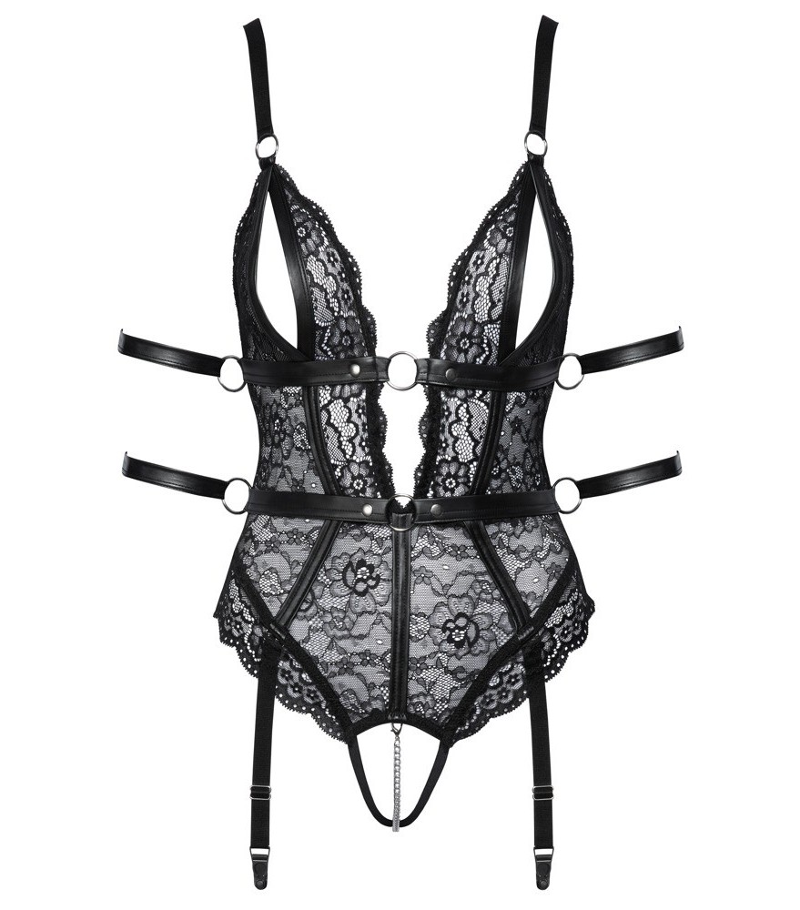 Spitzen-Body im Bondage-Style