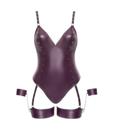 Ouvert-Body aus Spitze mit Mattlook-Details