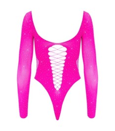 Body im Pink-Glitzer-Look