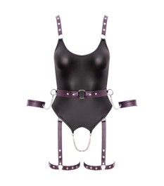 Straps-Body inklusive Gürtel mit Soft-Armfesseln