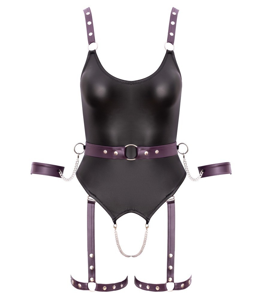 Straps-Body inklusive Gürtel mit Soft-Armfesseln