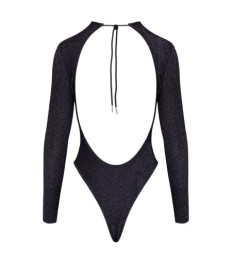 Body mit Silberglitzer