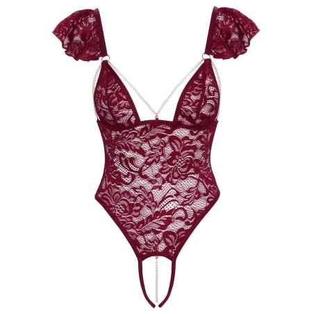 Ouvert-Body aus weicher Stretchspitze