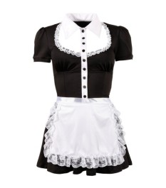 Kellnerinnen-Kostüm mit Schürze zum Binden
