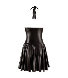 Minikleid „Immoral Exclusive“ im Powerwetlook mit Powernet und Lack-De