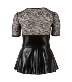 Kleid mit Schnürung und ausgestelltem Rockteil