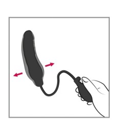 Pumpdildo „Black Latex Balloon“, 23 cm