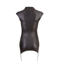 Kleid im Mattlook mit Strumpfhaltern