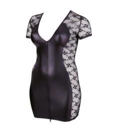 Kleid mit seitlichen Spitzen-Einsätzen