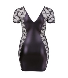 Kleid mit seitlichen Spitzen-Einsätzen