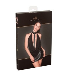 Minikleid „Immoral Exclusive“ im Powerwetlook mit Powernet und Lack-Details