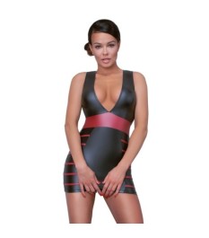 Kleid mit Schnürung und ausgestelltem Rockteil