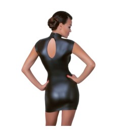 Kleid im Mattlook, vorne mit Powernet-Einsätzen