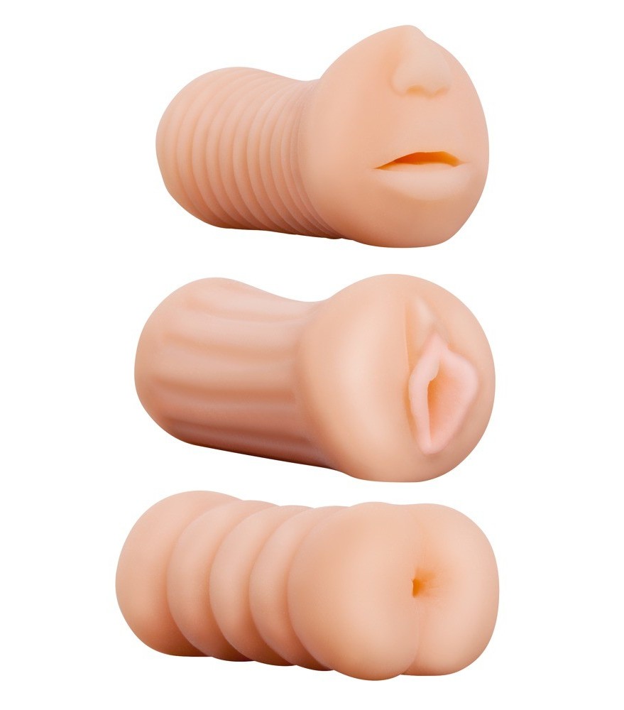3-teiliges Masturbatorset „XXX To-Go Threesome“